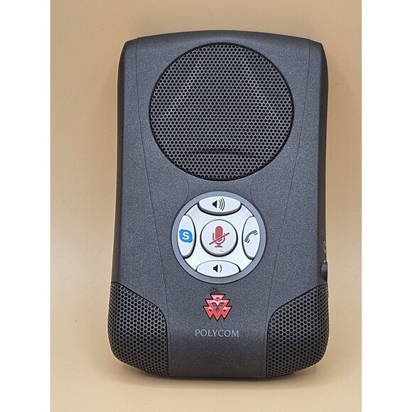 Polycom CX100 USB speakerphone Microsoft Lync Office Communicator 2201-44240-001 - Picture 1 of 5